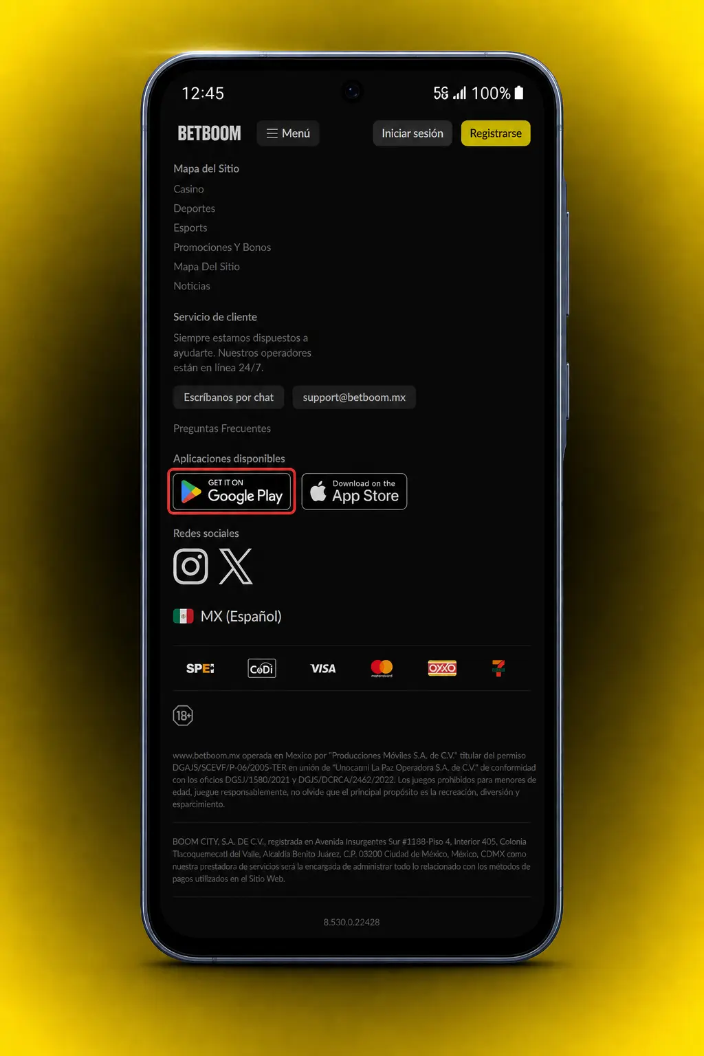 Descarga del archivo APK para Android