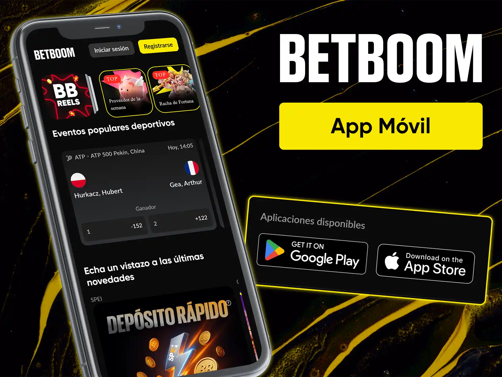 Descarga la aplicación móvil para apostar desde cualquier lugar con la aplicación móvil de BetBoom.