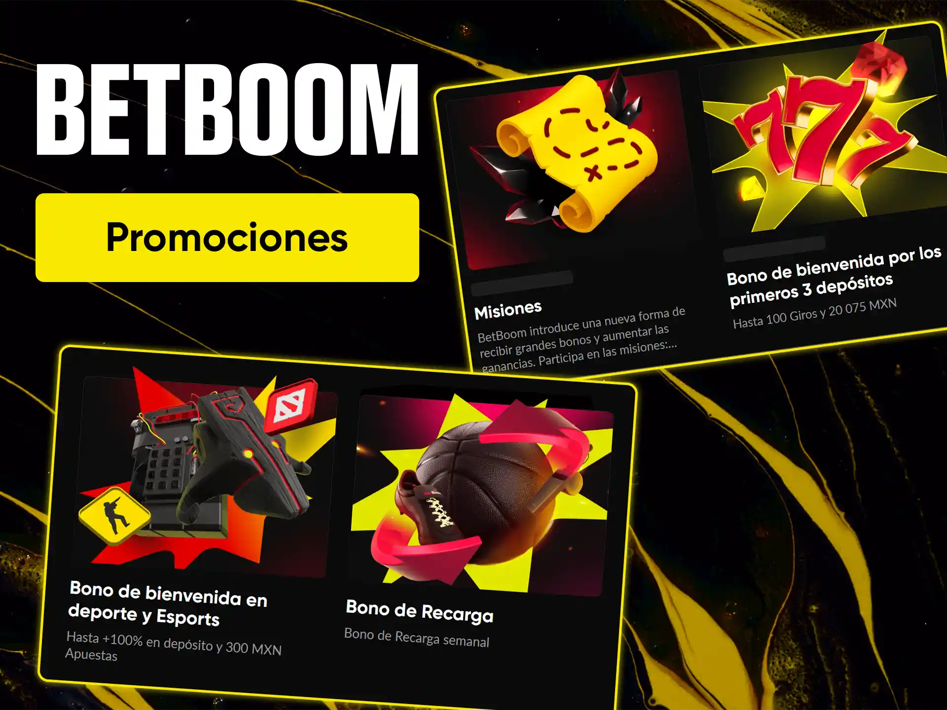 Aprovecha las mejores ofertas y los bonos activos de BetBoom.